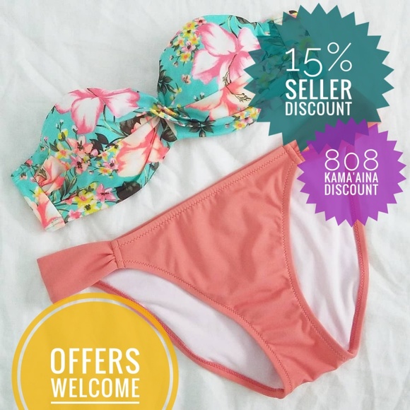 Victoria's Secret Knockout Bikini (M) in Floral - Picture 1 of 3